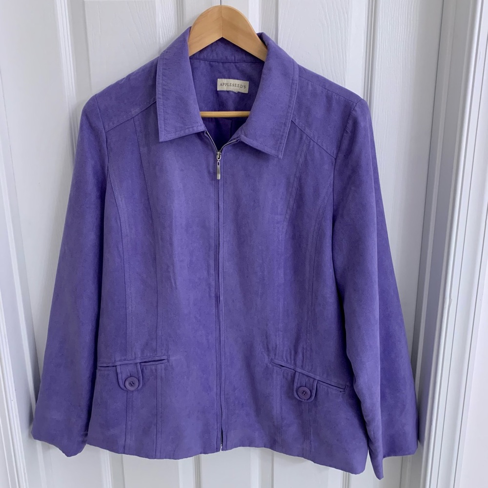 Appleseeds Faux Suede Jacket
